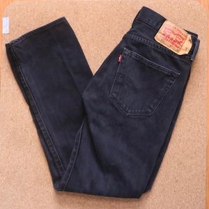 Black 501 Levi Vintage Jeans